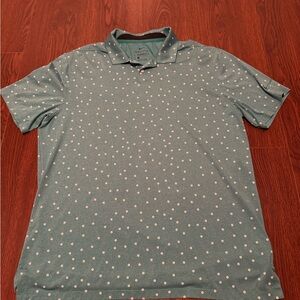 Nike Green Polo with White Dots